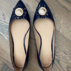 Tory Burch Melody Flat Patent Leather Shoes